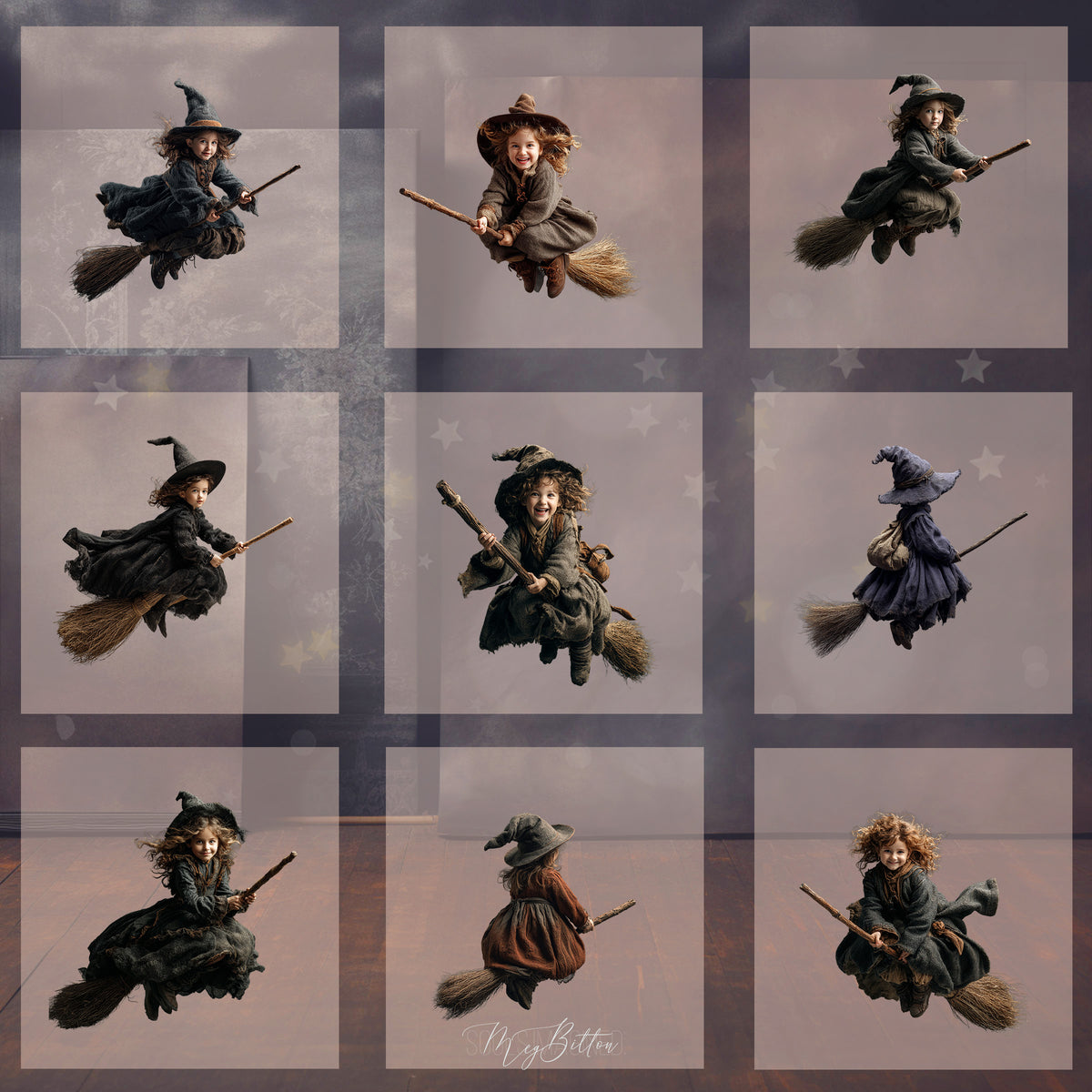 Magical Flying Witch Model Overlays