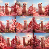 Sweet Alpaca Background Bundle