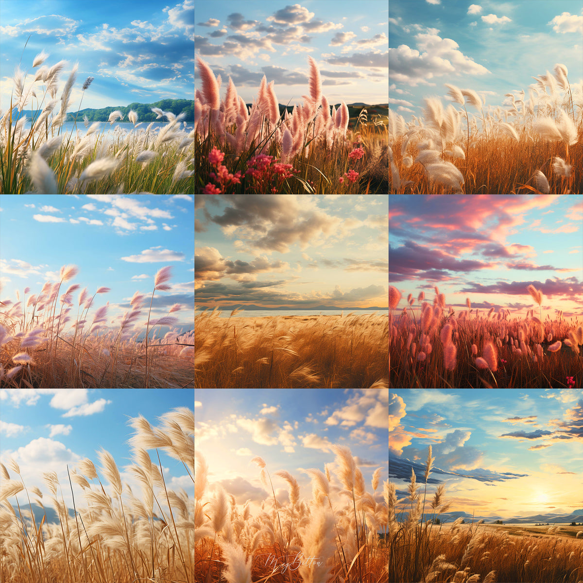 Pretty Prairie Background Bundle
