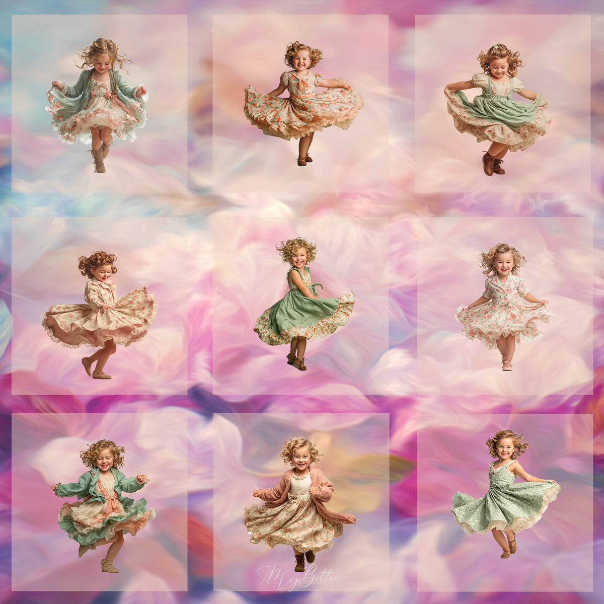 Magical Spring Twirl Model Overlays