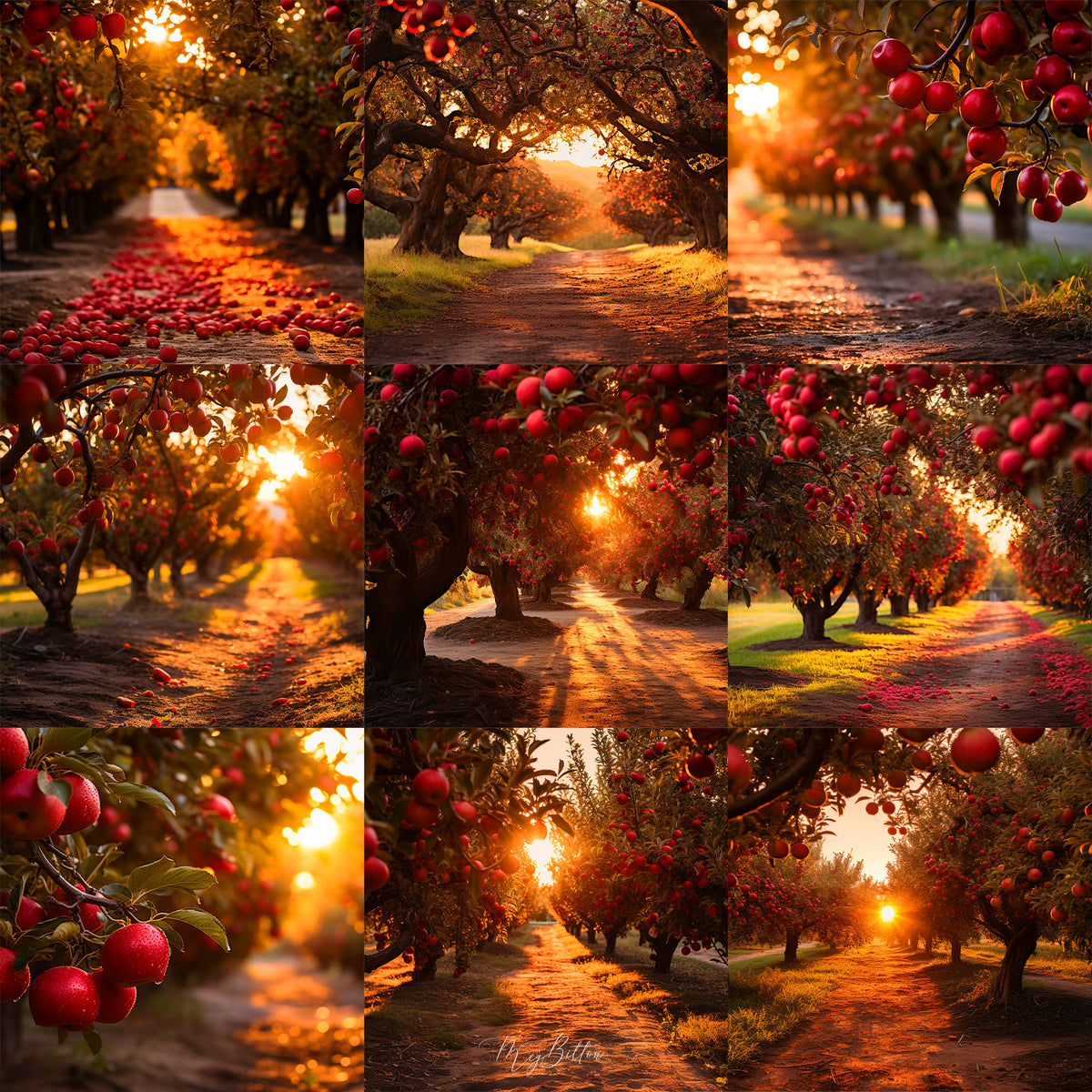 Ultimate Autumn Orchard Background Bundle