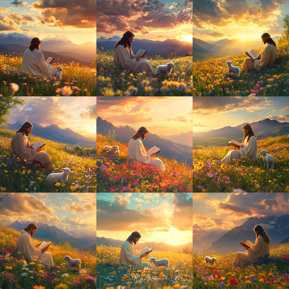 Little Lamb Background Bundle