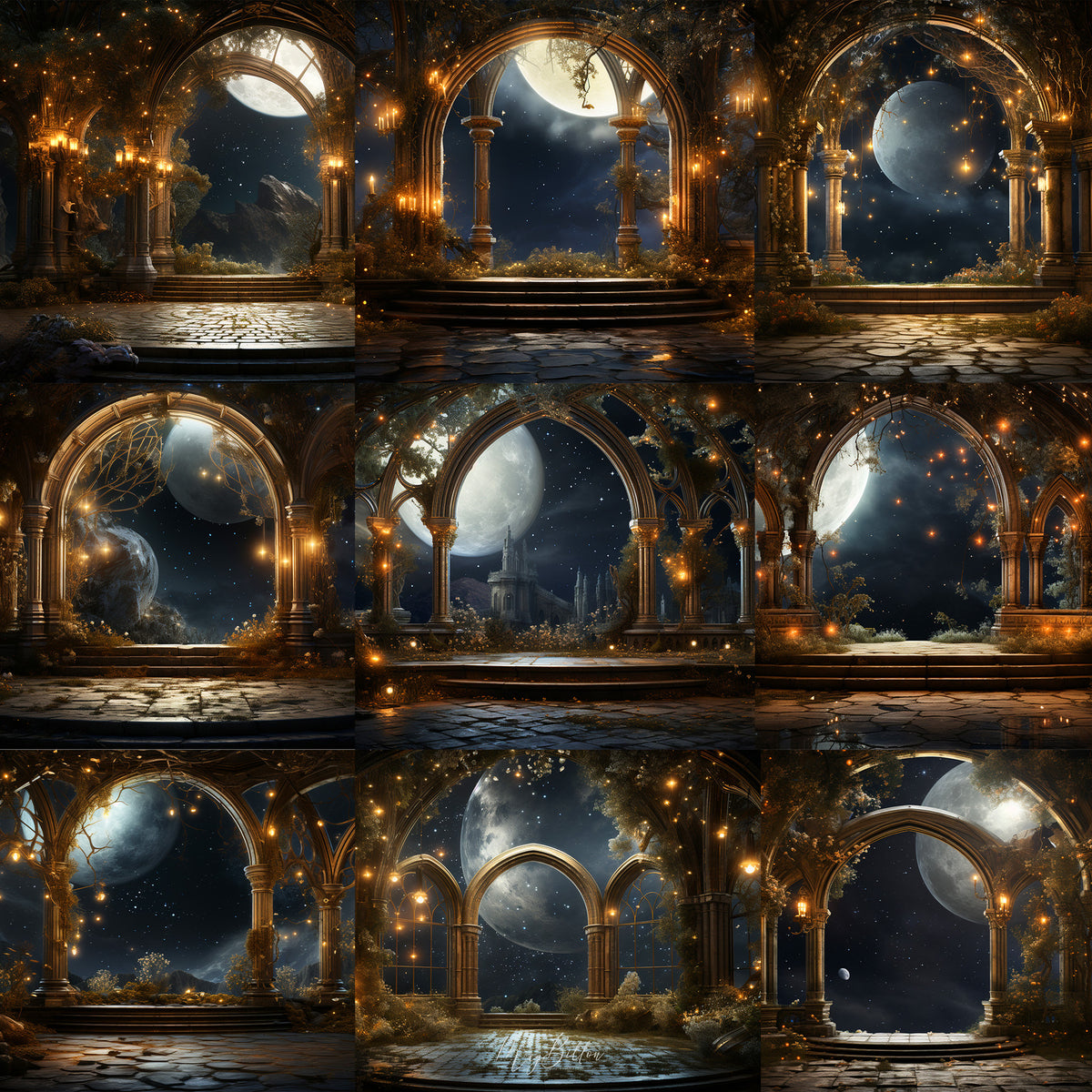 Starry Night Background Bundle - Meg Bitton Productions