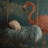 Digital Background: Pink Flamingo