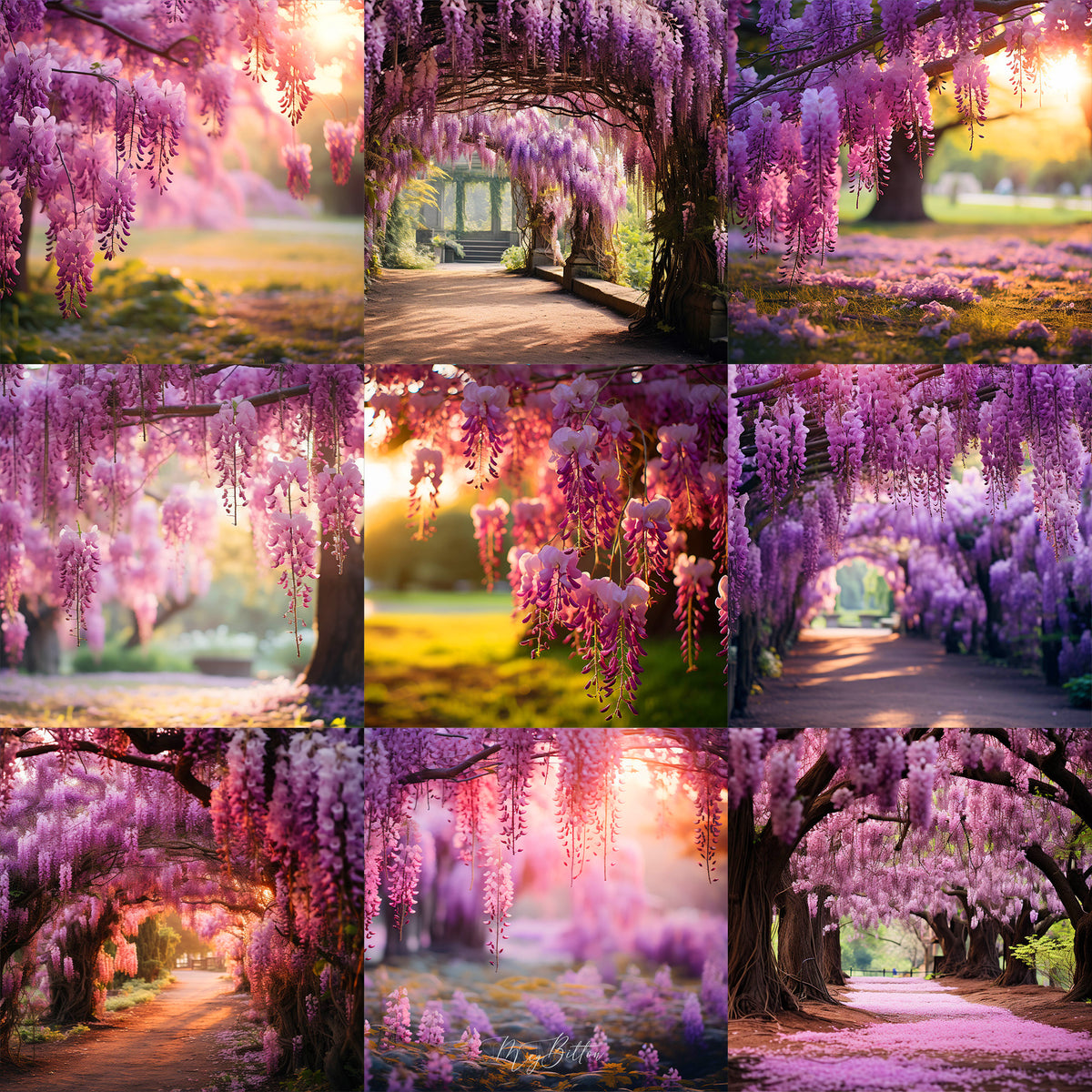 Ultimate Wisteria Background Bundle
