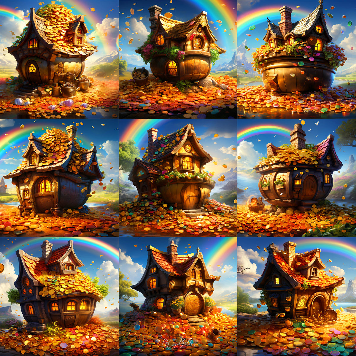 Leprechaun House Background Bundle