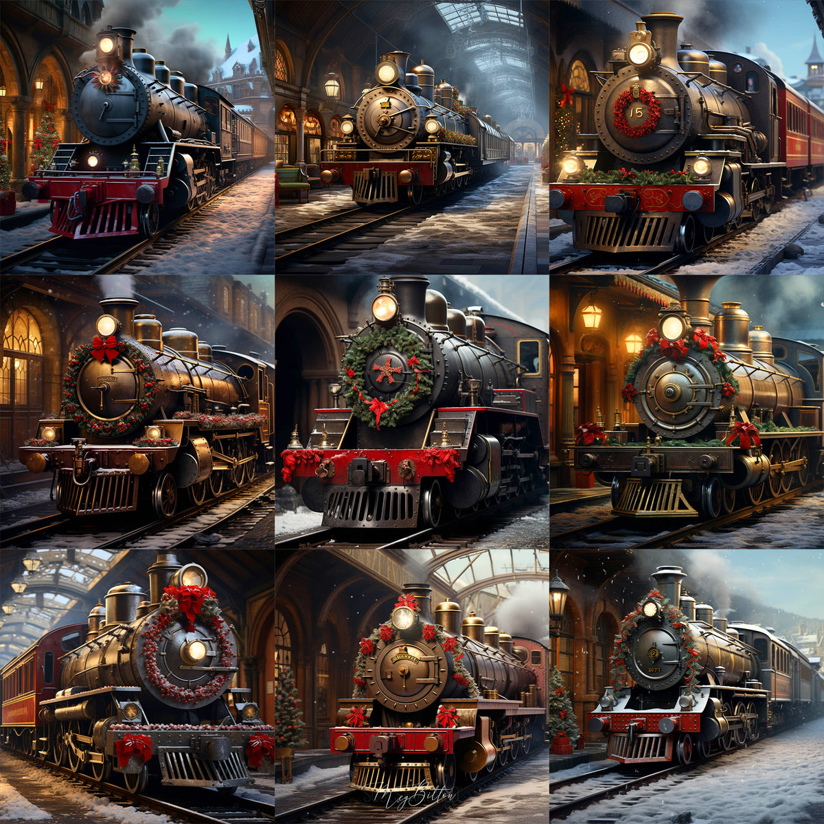 Holiday Station Background Bundle