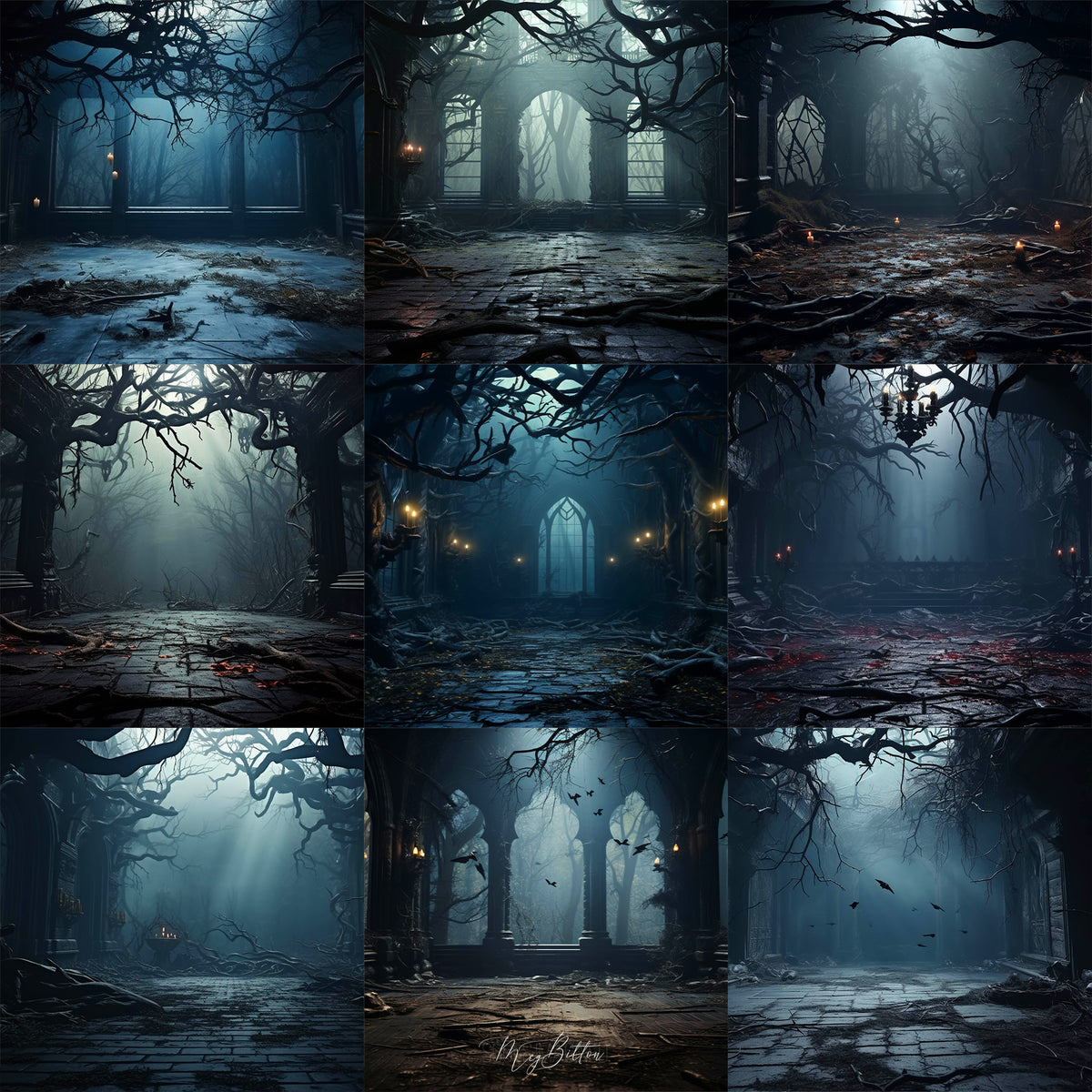 Eerie Abandon Background Bundle