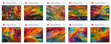 Magical Rainbow Oil Paint Textures - Meg Bitton Productions