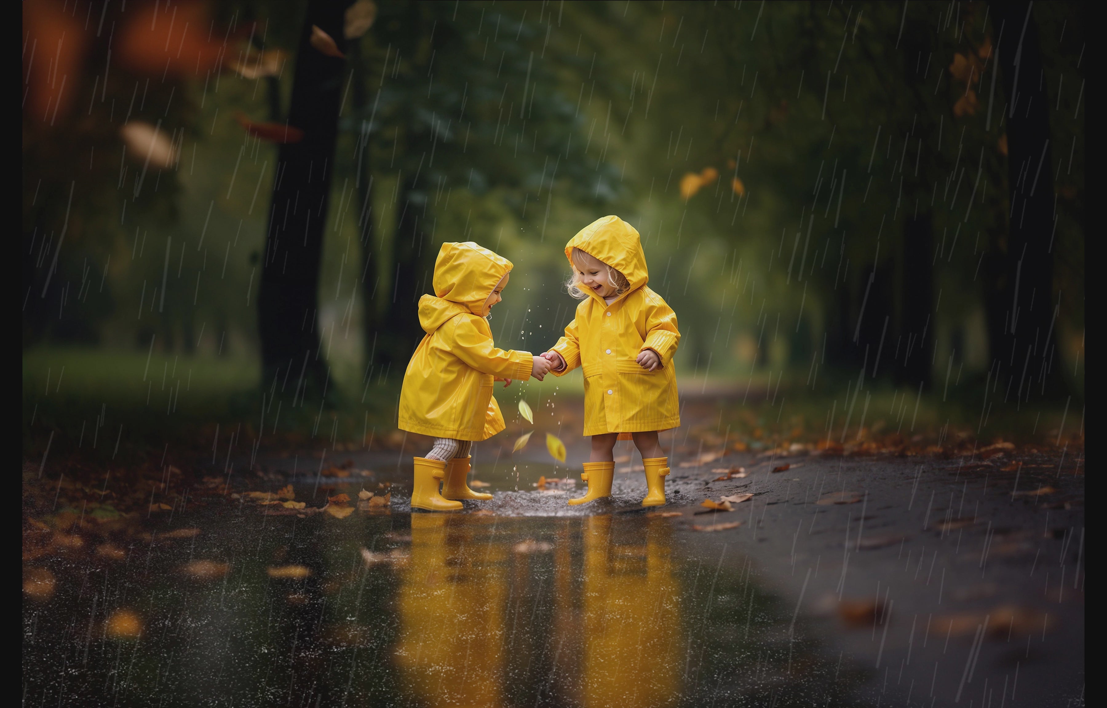 Magical Moving Rain Overlays