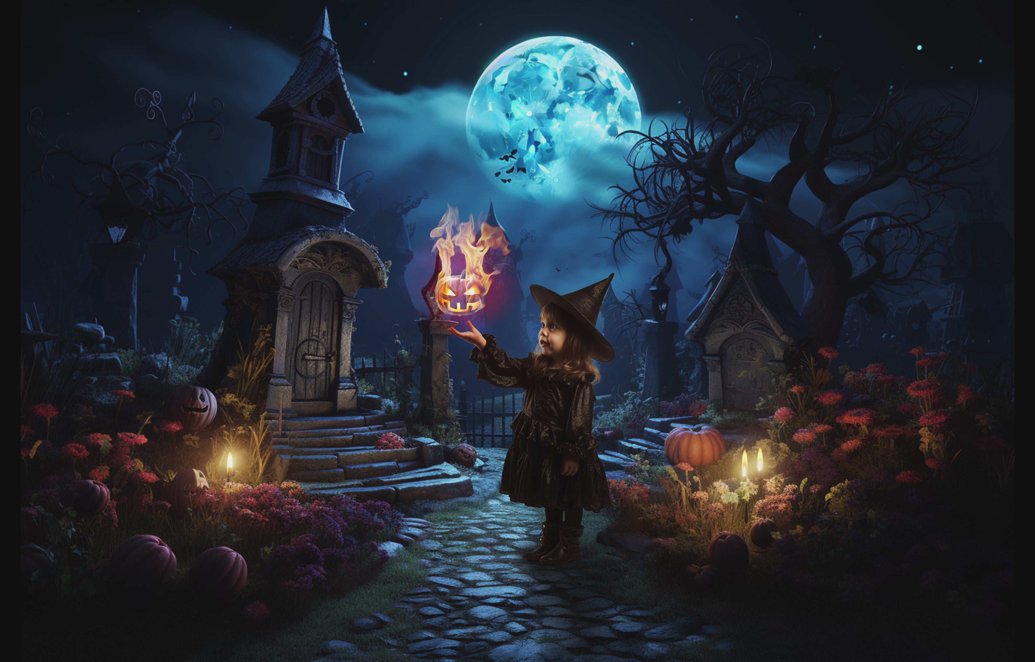 Magical Moving Spooky Overlays