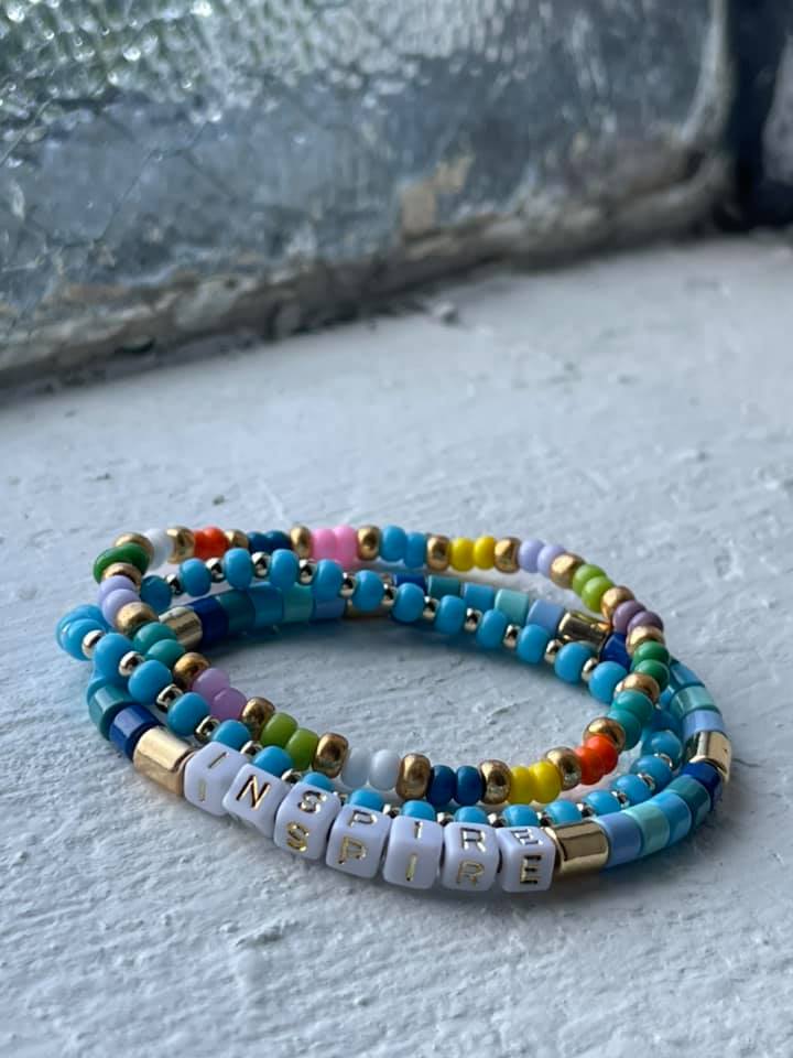 Souls.Imagined.Inspire Bracelet---Private Listing for Elwira Maciejewski - Meg Bitton Productions