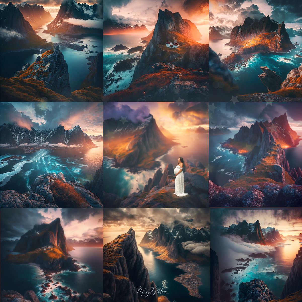 Norway Magic Digital Background Bundle - Meg Bitton Productions