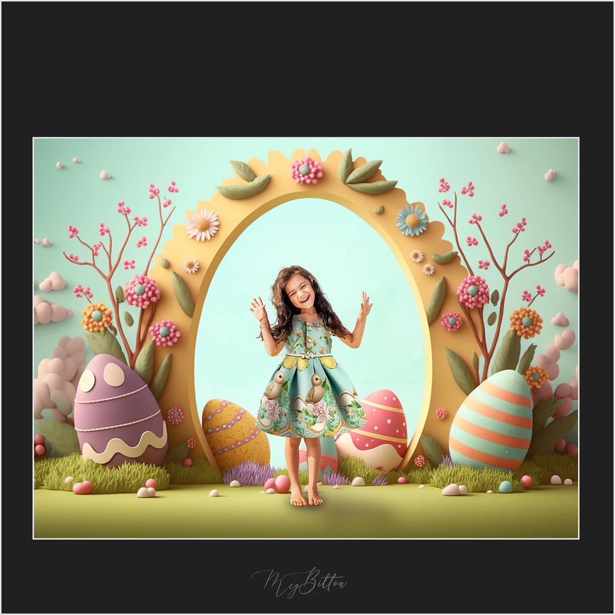 Magical Easter Toddler Dress Overlays