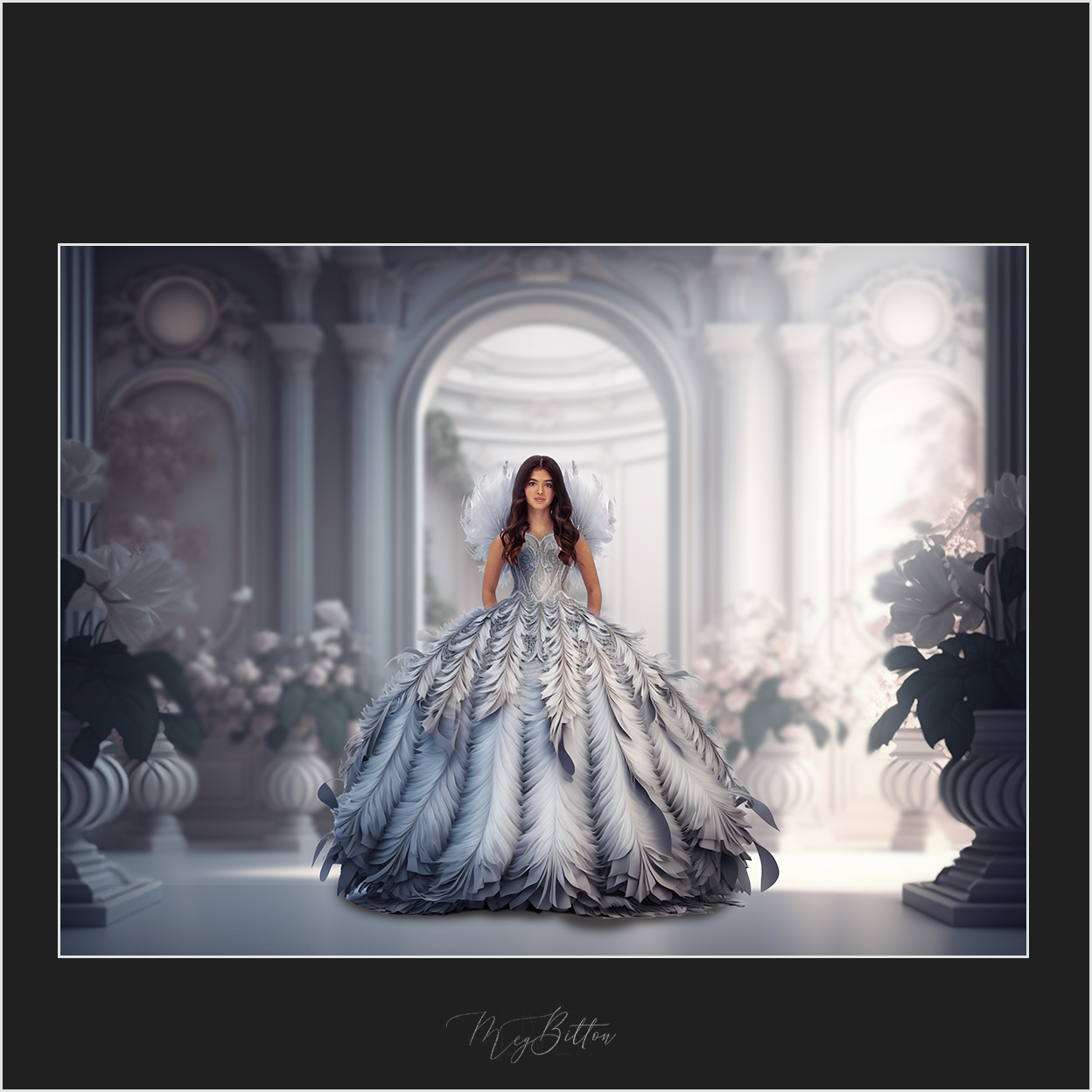 Magical Feather Gown Overlays