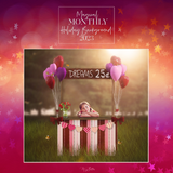 Magical Monthly Holiday Digital Background 2023 - Meg Bitton Productions
