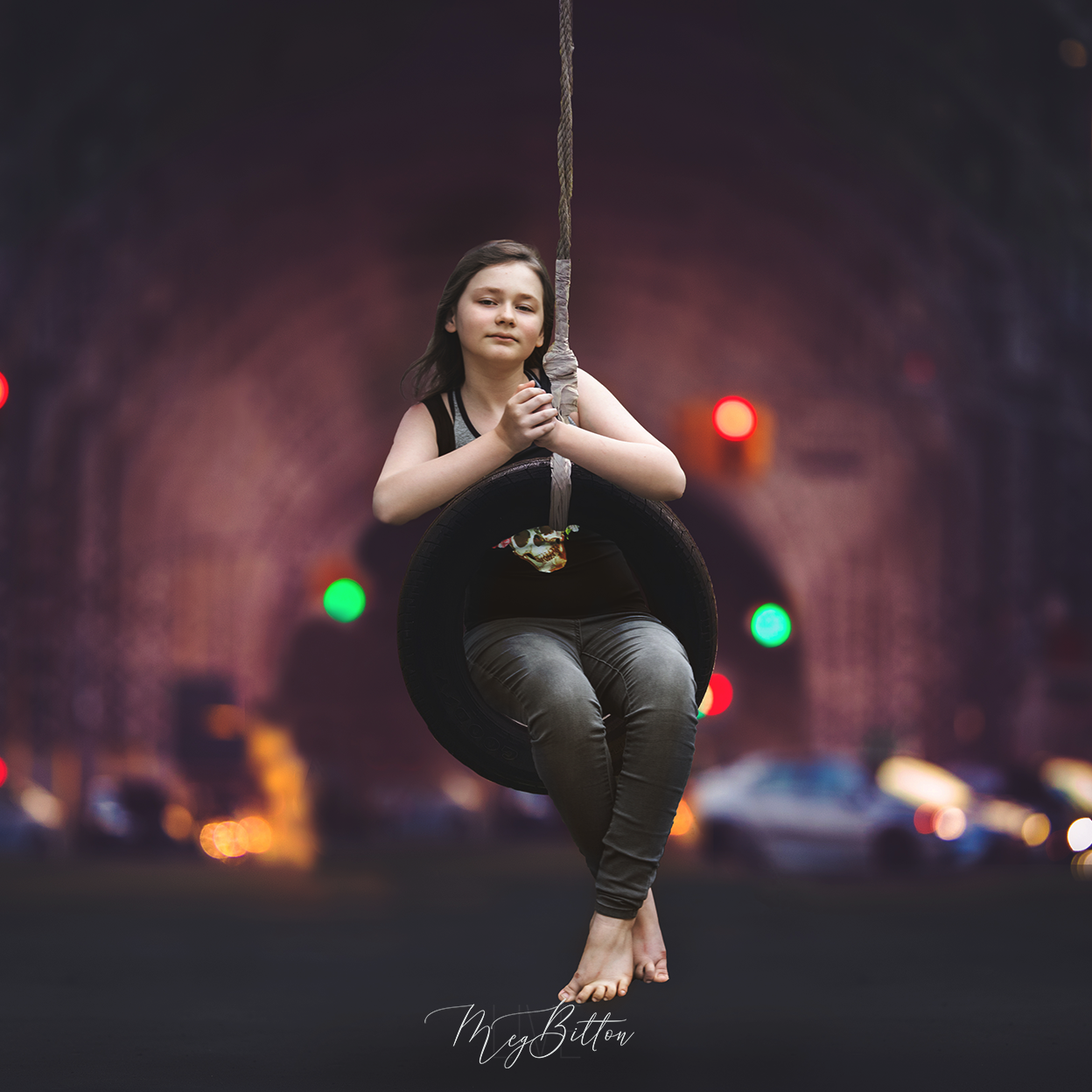 Simple Composite Creation - Adding Sitting Subject to Tire Swings