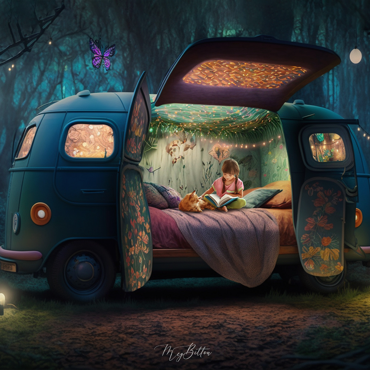 Simple Composite Creation - Forest Van
