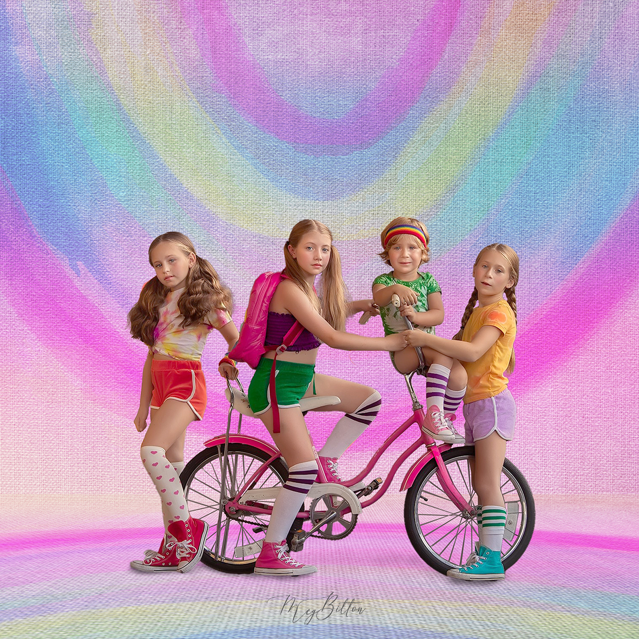 Digital Studio Backdrop: Rainbow Magic - Meg Bitton Productions