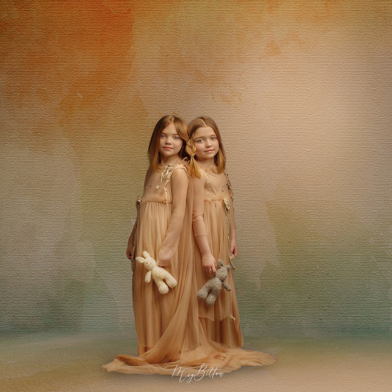Digital Studio Backdrop: Soft Bunny - Meg Bitton Productions