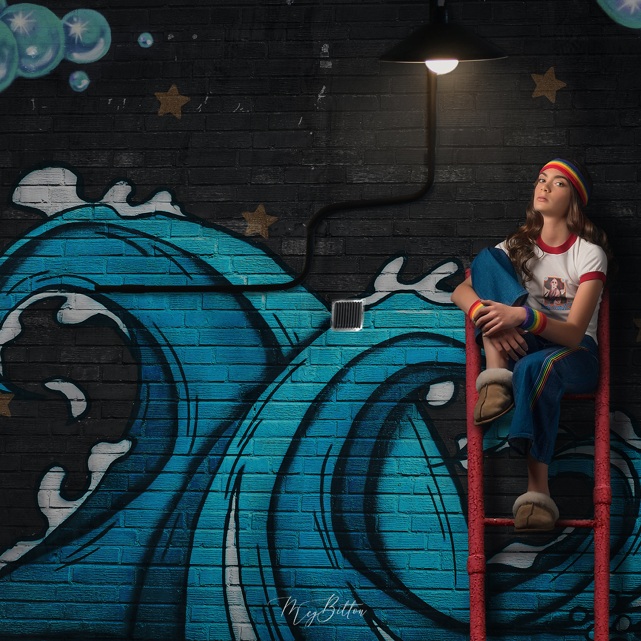 The Mural Layered Digital Background