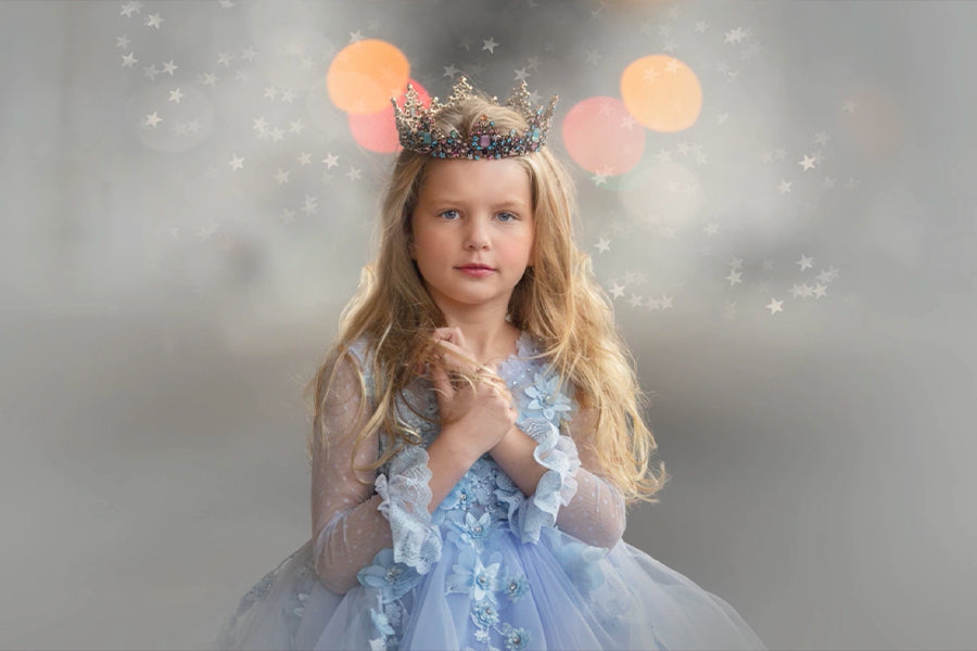 Frosty Blue Stars - Meg Bitton Productions