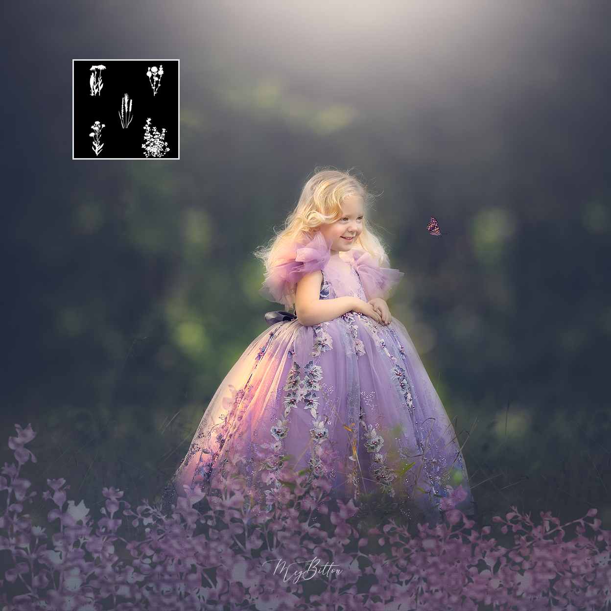 Magical Spring Wildflower Brushes
