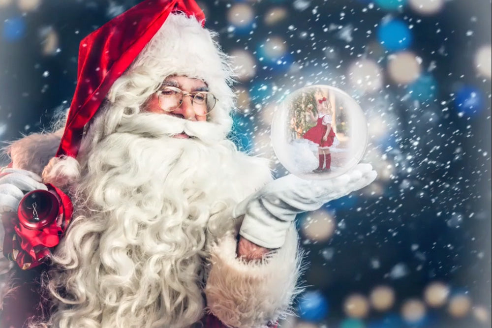Santa Snow Globe - Meg Bitton Productions