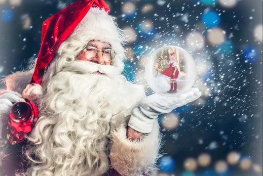 Santa Snow Globe - Meg Bitton Productions